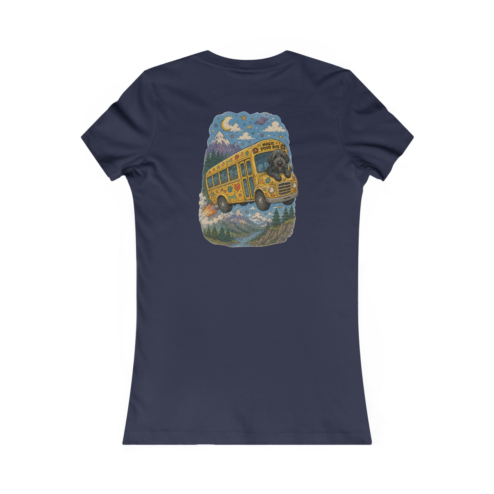 Women's Tee — 'Magic Dood Bus' Retro Adventure Graphic Tee