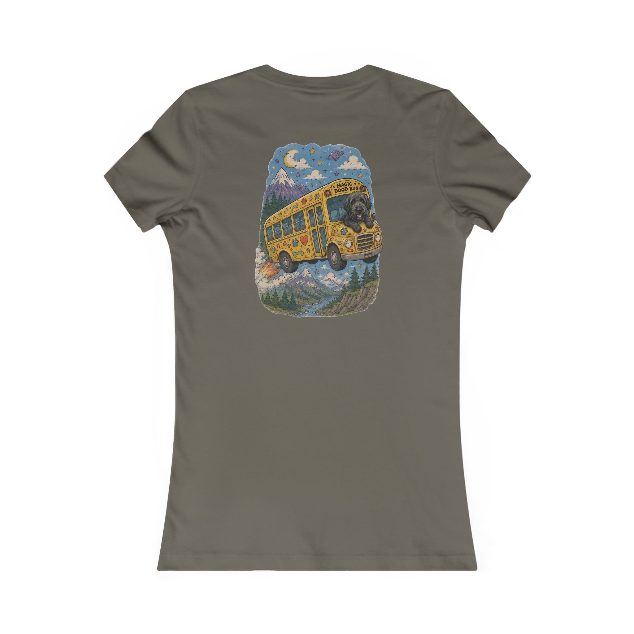 Women's Tee — 'Magic Dood Bus' Retro Adventure Graphic Tee
