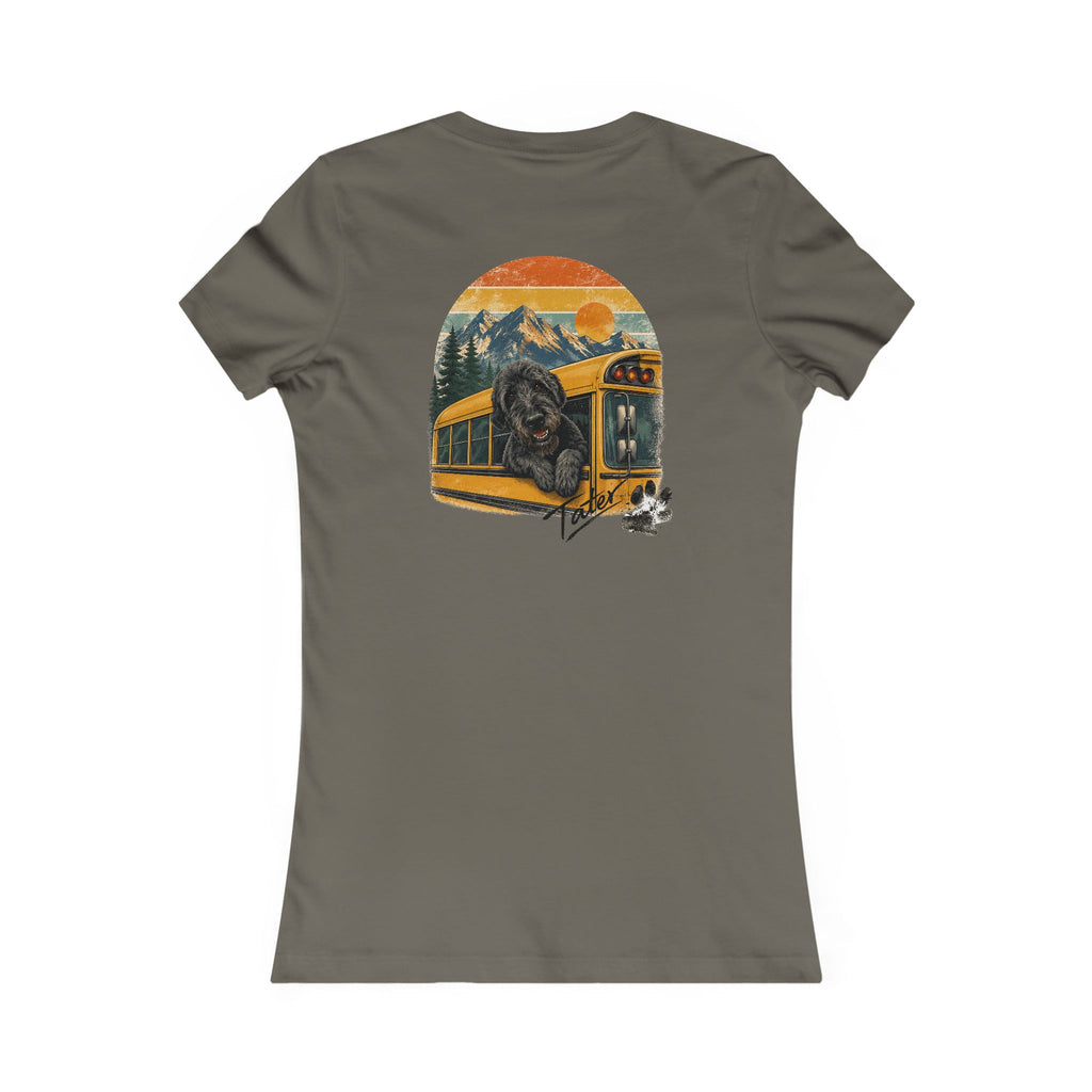 Women's Retro  Adventure T-Shirt - "Doods Ride Buses Too"