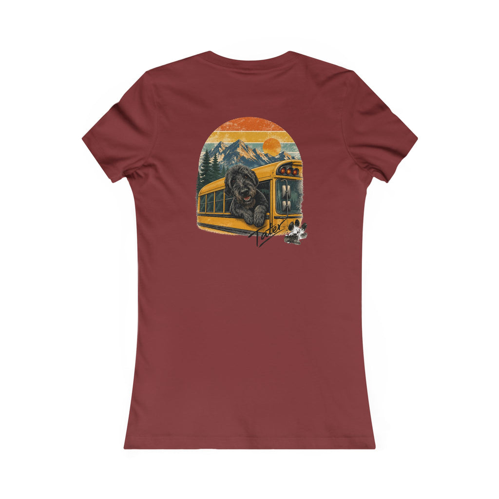 Women's Retro  Adventure T-Shirt - "Doods Ride Buses Too"