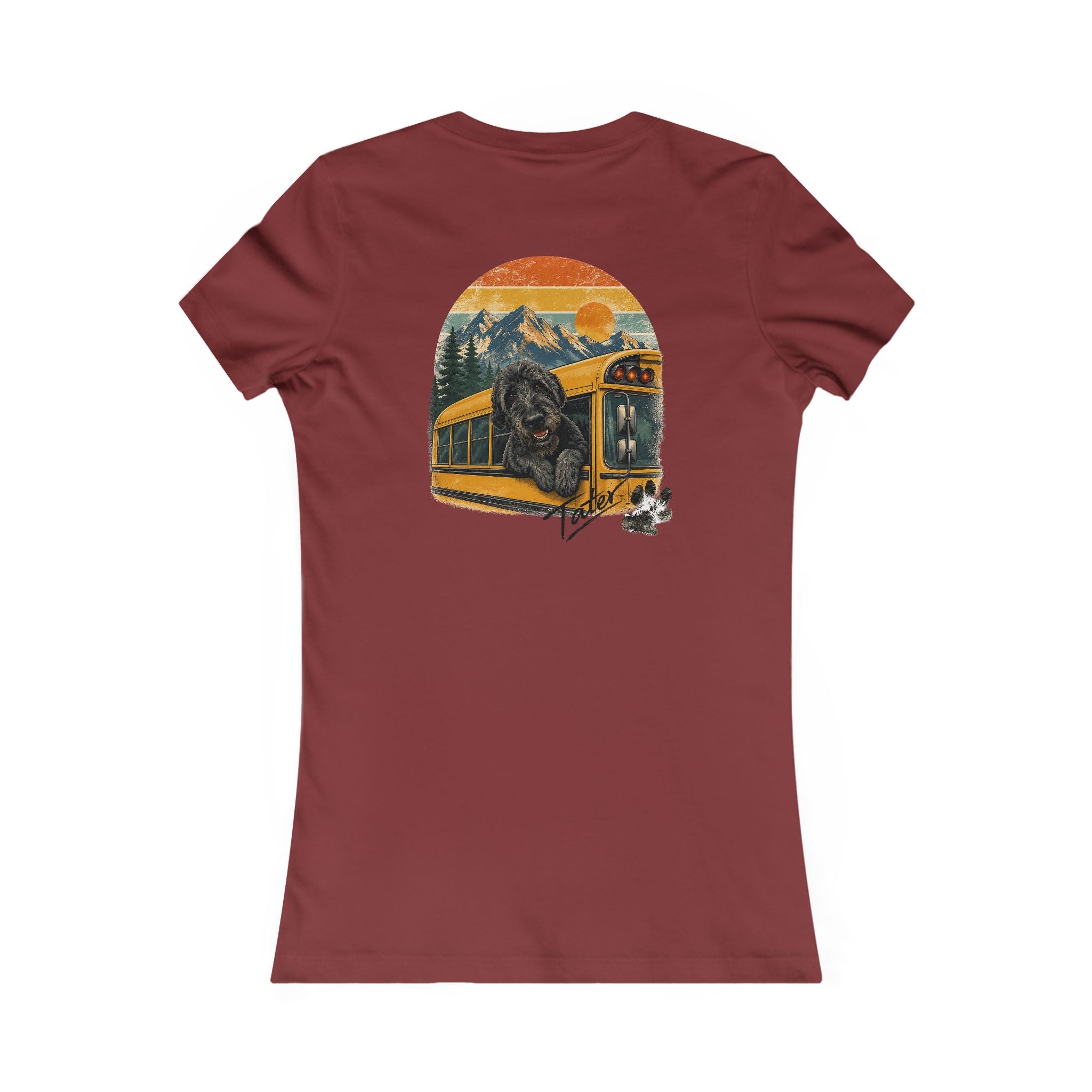 Women's Retro  Adventure T-Shirt - "Doods Ride Buses Too"