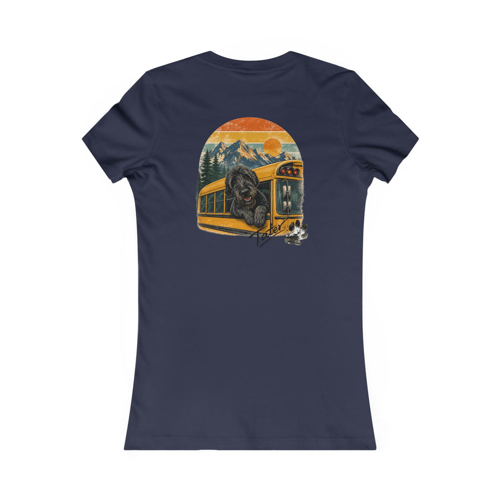 Women's Retro  Adventure T-Shirt - "Doods Ride Buses Too"