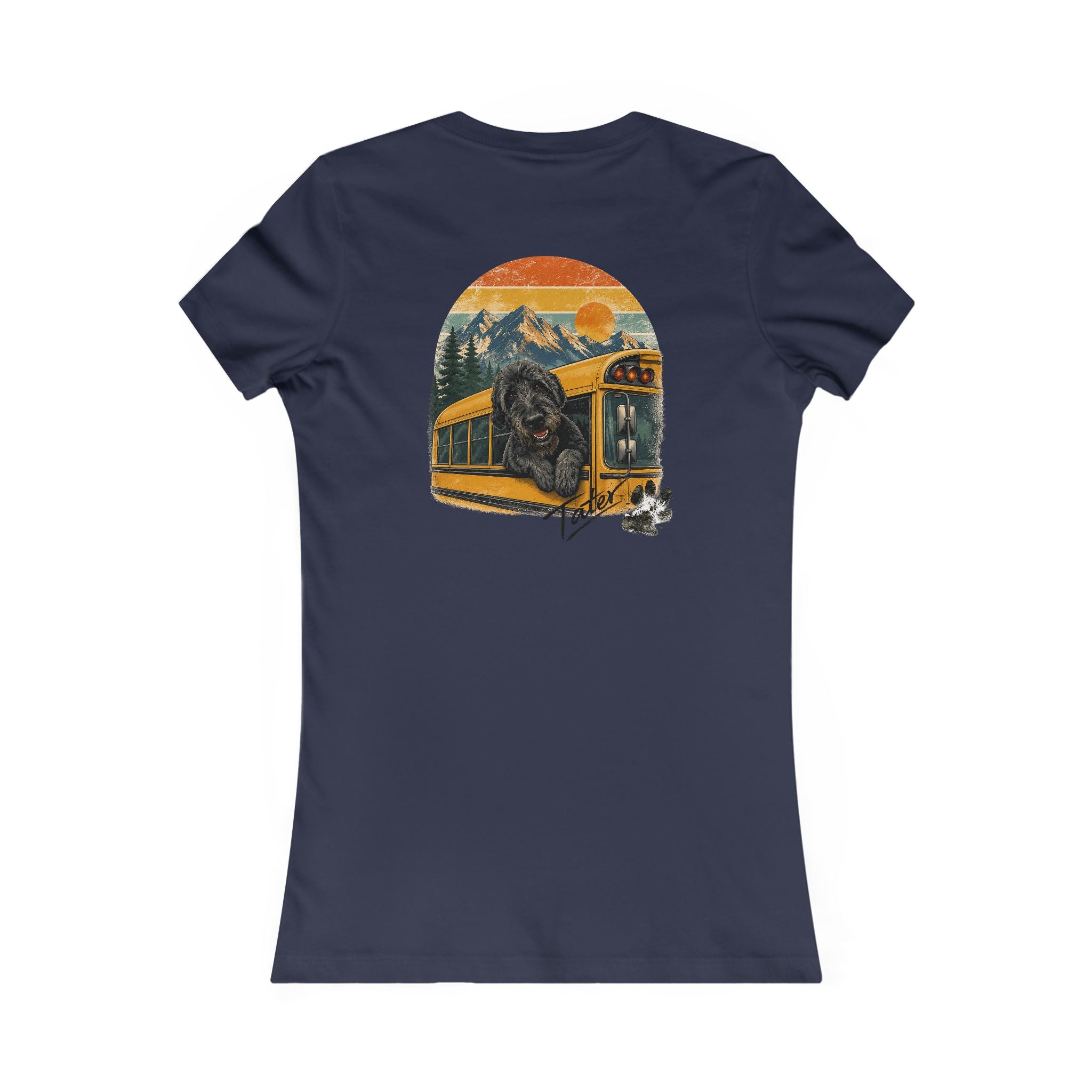 Women's Retro  Adventure T-Shirt - "Doods Ride Buses Too"