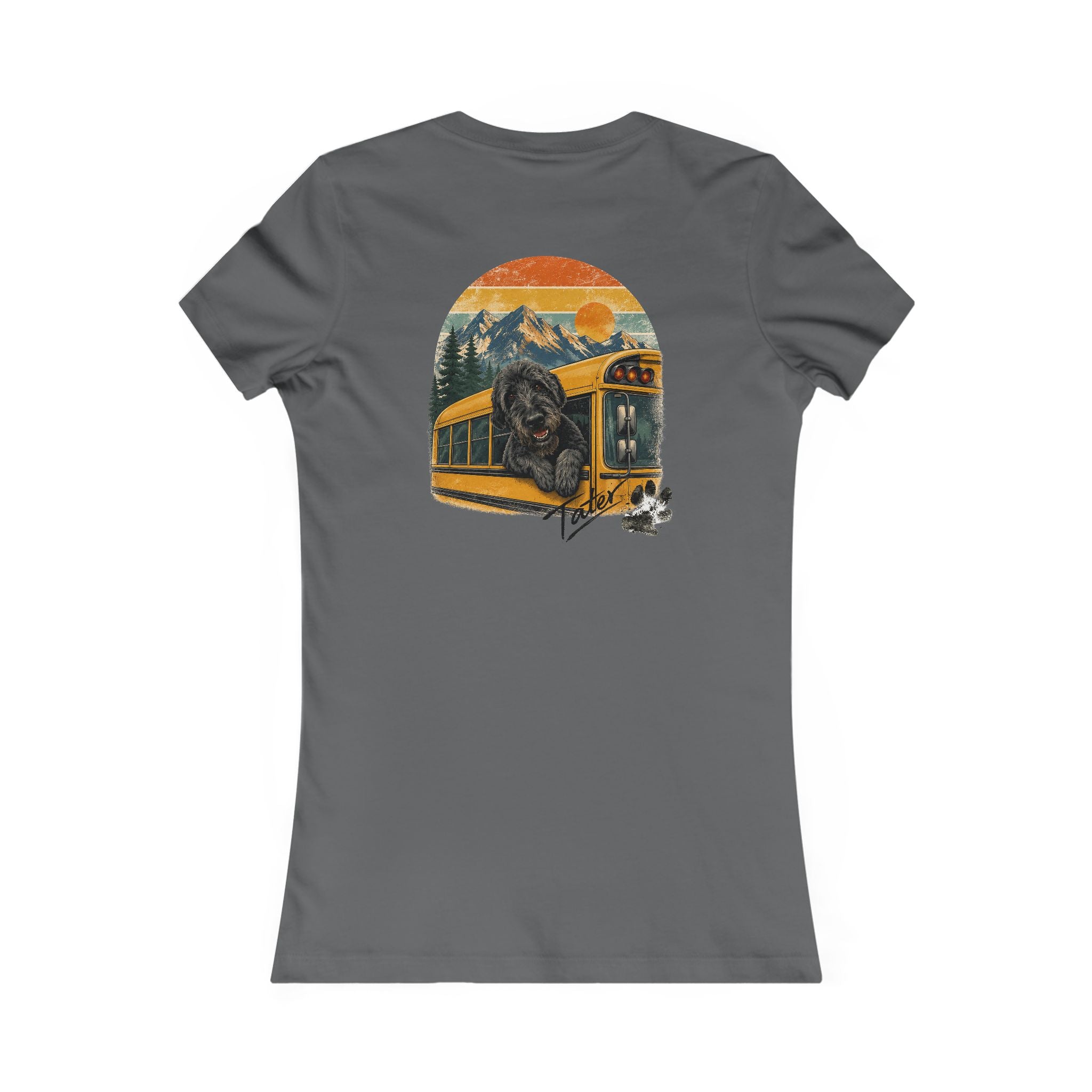 Women's Retro  Adventure T-Shirt - "Doods Ride Buses Too"