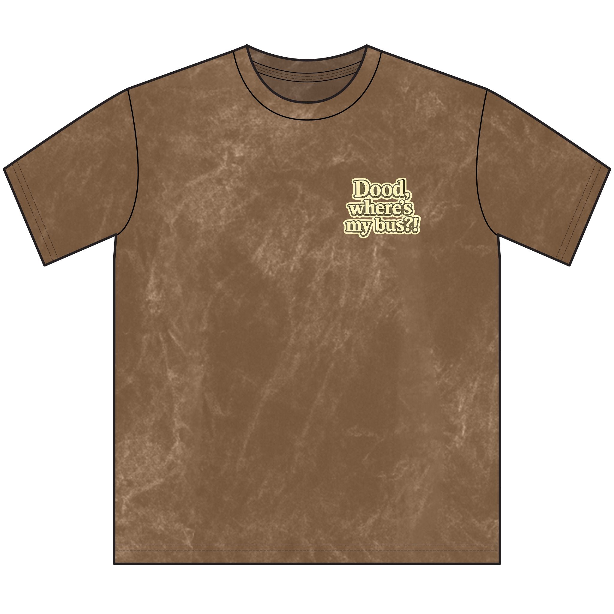 Dog Driving Vintage Tee - "Dood, where's my bus?" Retro Crewneck