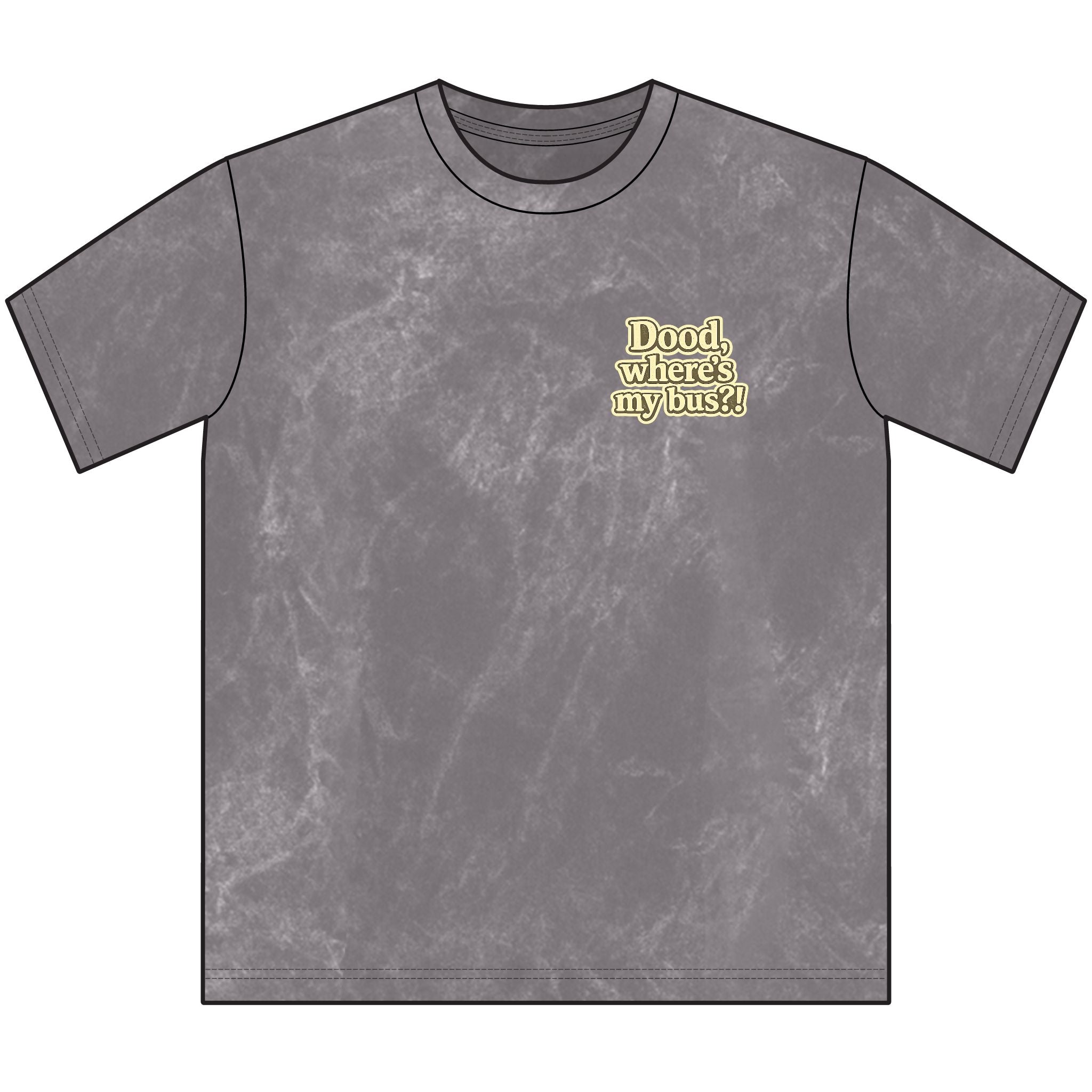 Dog Driving Vintage Tee - "Dood, where's my bus?" Retro Crewneck