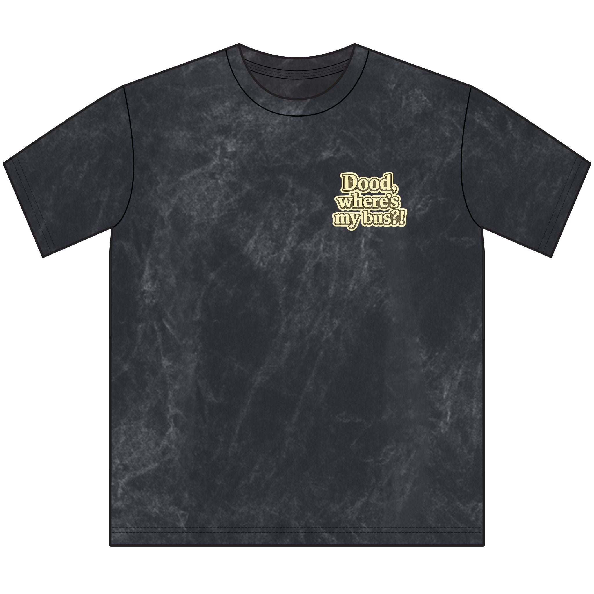 Dog Driving Vintage Tee - "Dood, where's my bus?" Retro Crewneck