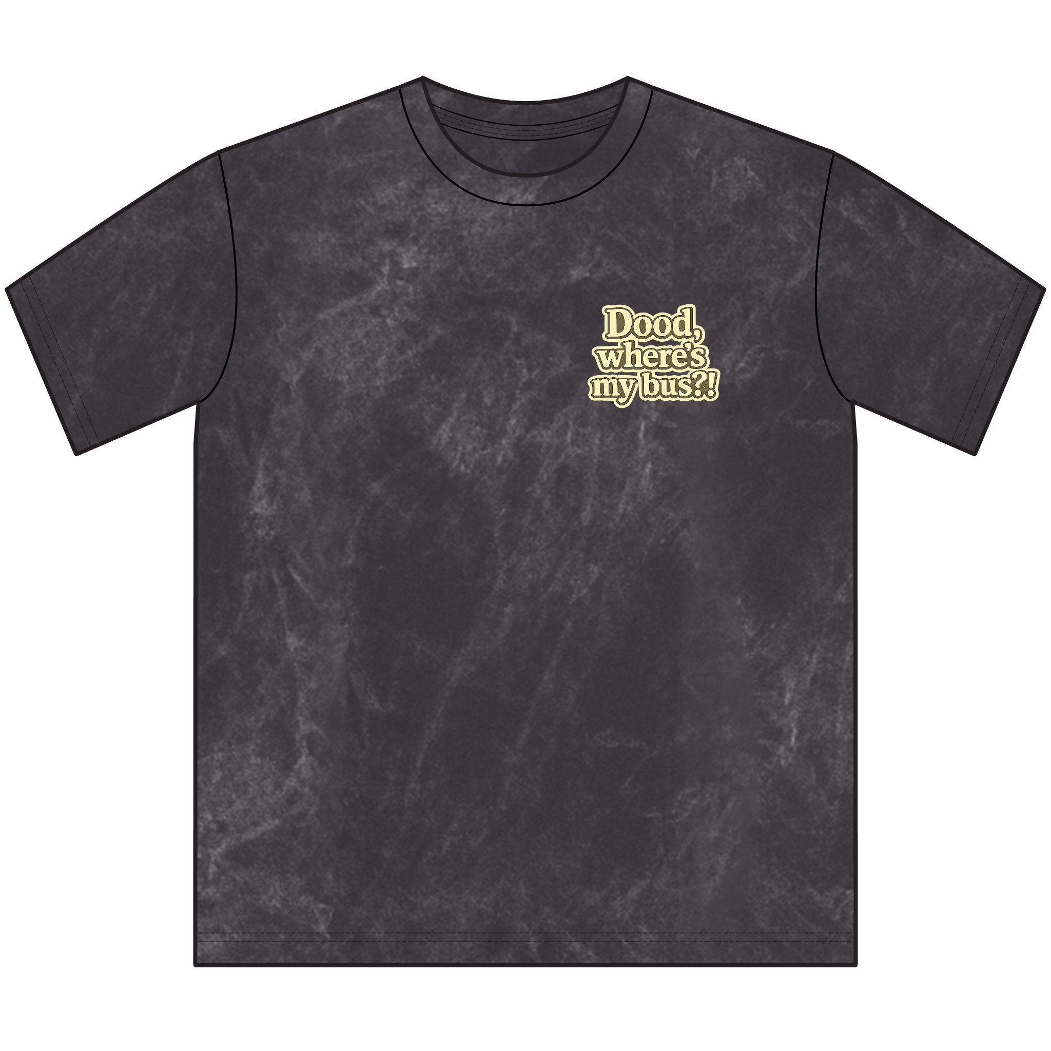Dog Driving Vintage Tee - "Dood, where's my bus?" Retro Crewneck