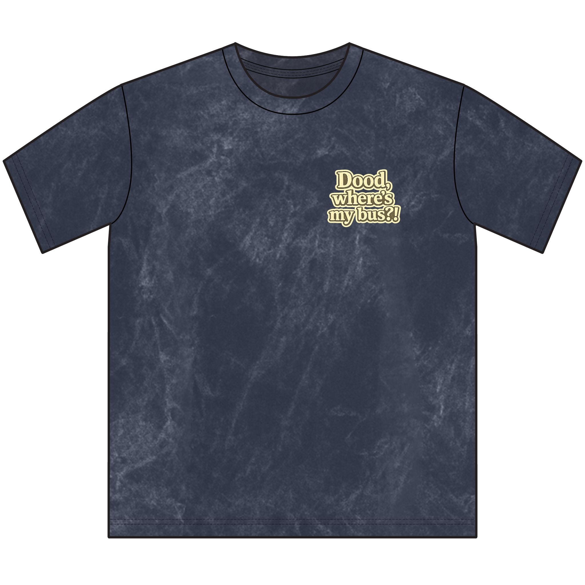 Dog Driving Vintage Tee - "Dood, where's my bus?" Retro Crewneck