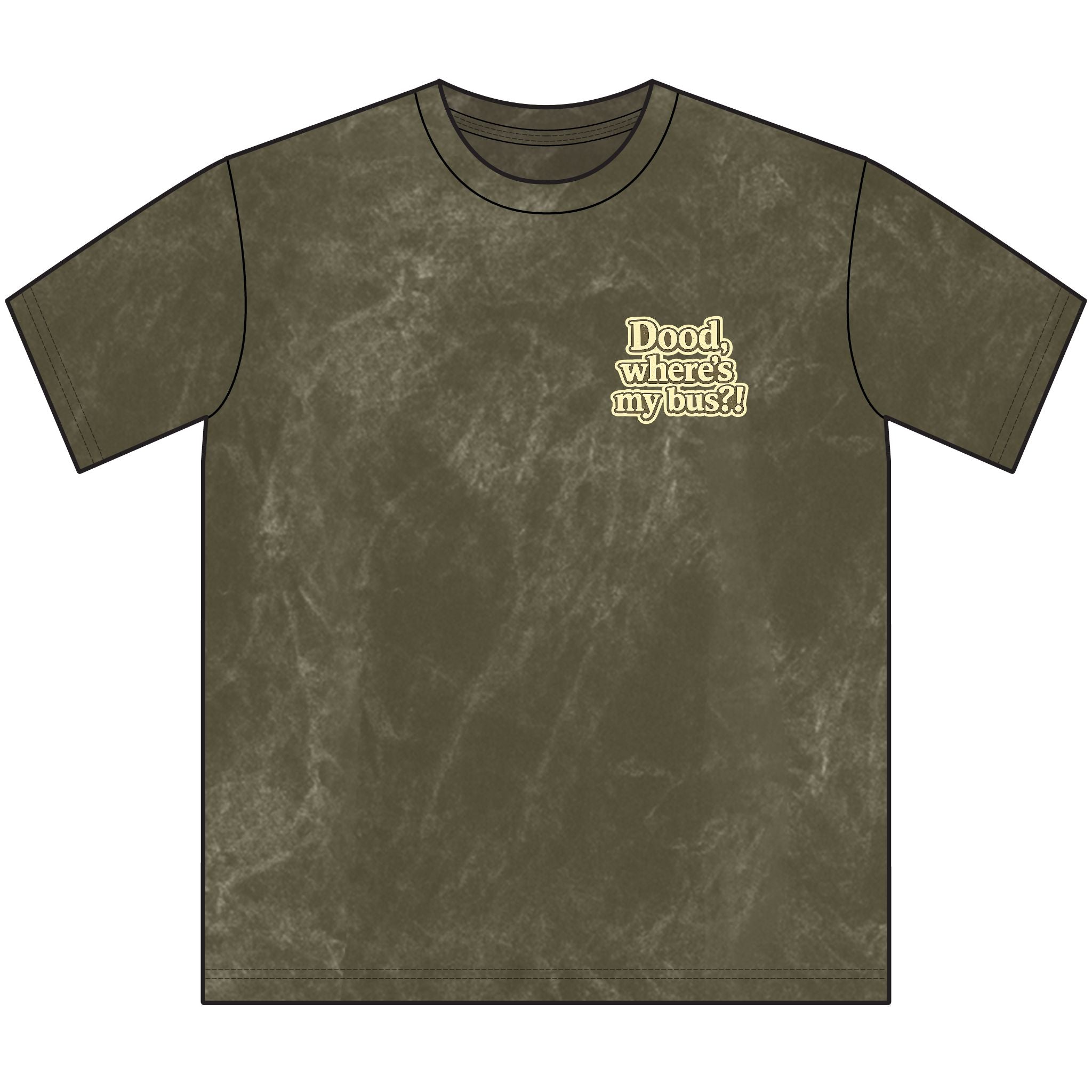 Dog Driving Vintage Tee - "Dood, where's my bus?" Retro Crewneck