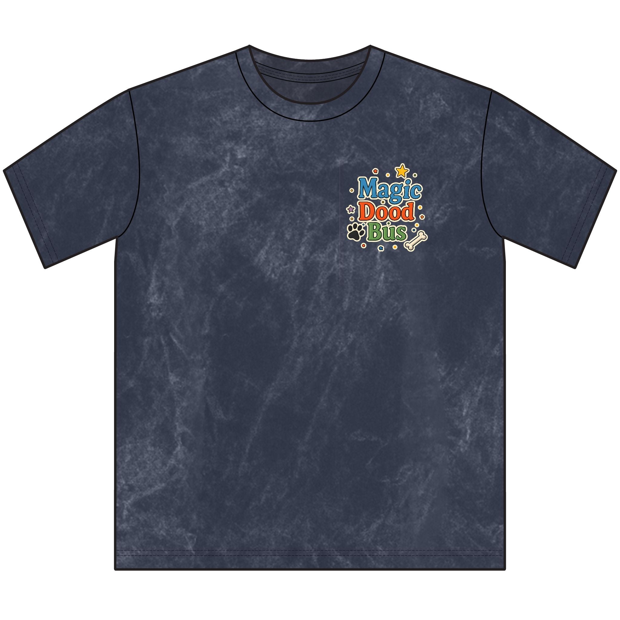 Vintage Magic Dood Bus Tee — Retro Yellow Bus Adventure Graphic Shirt