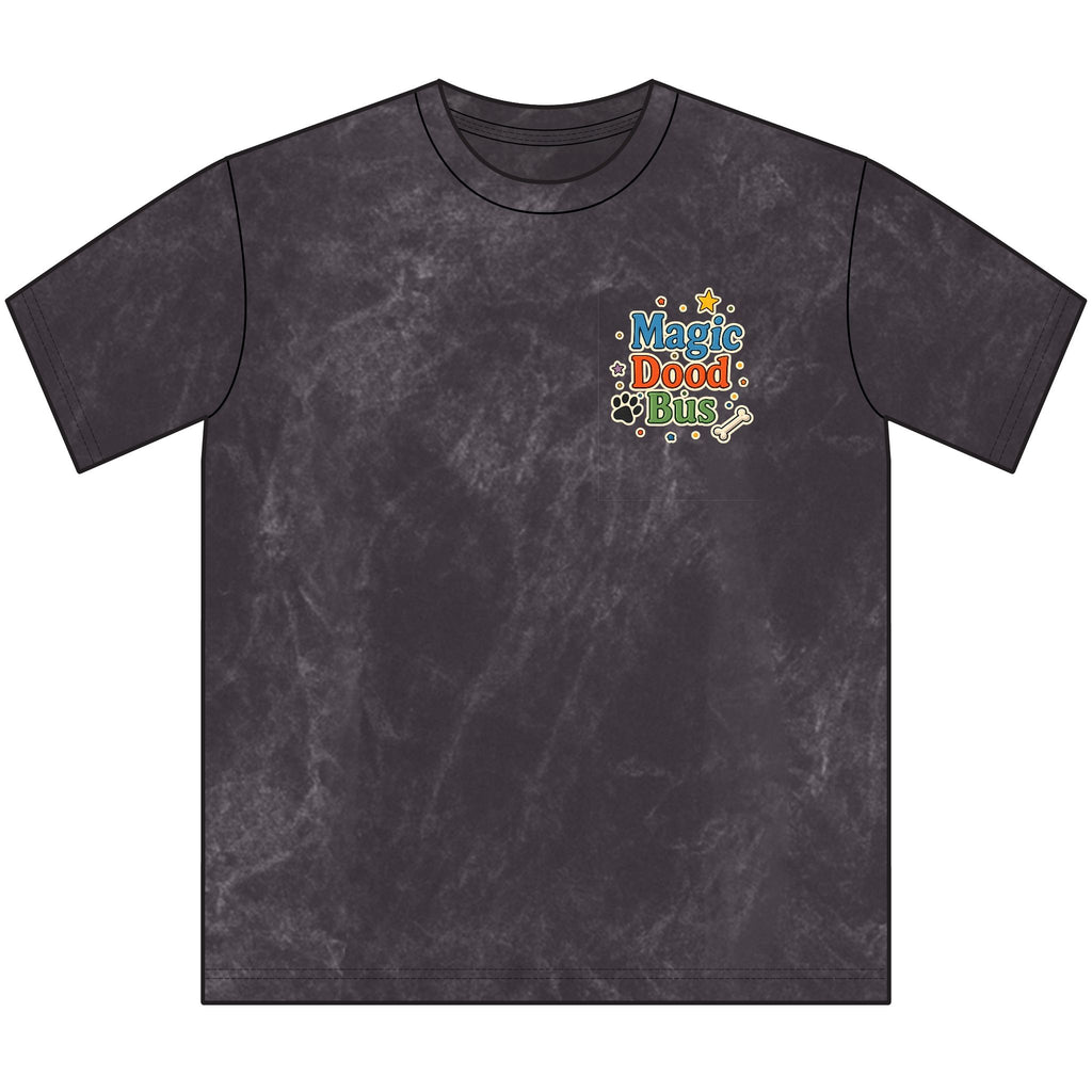 Vintage Magic Dood Bus Tee — Retro Yellow Bus Adventure Graphic Shirt