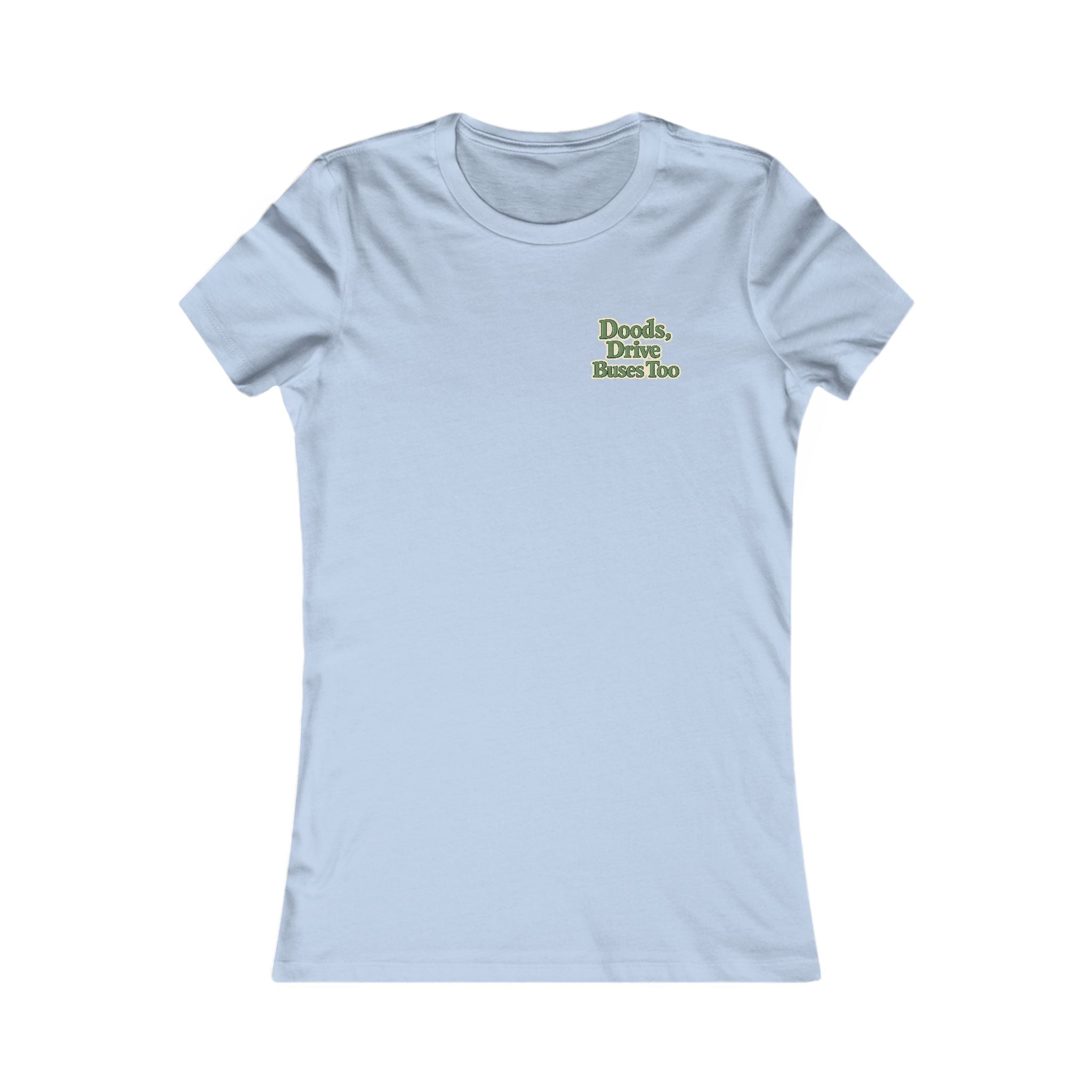 Colorado License Plate Graphic Tee — 'Doods Drive Buses Too' Women's Shirt