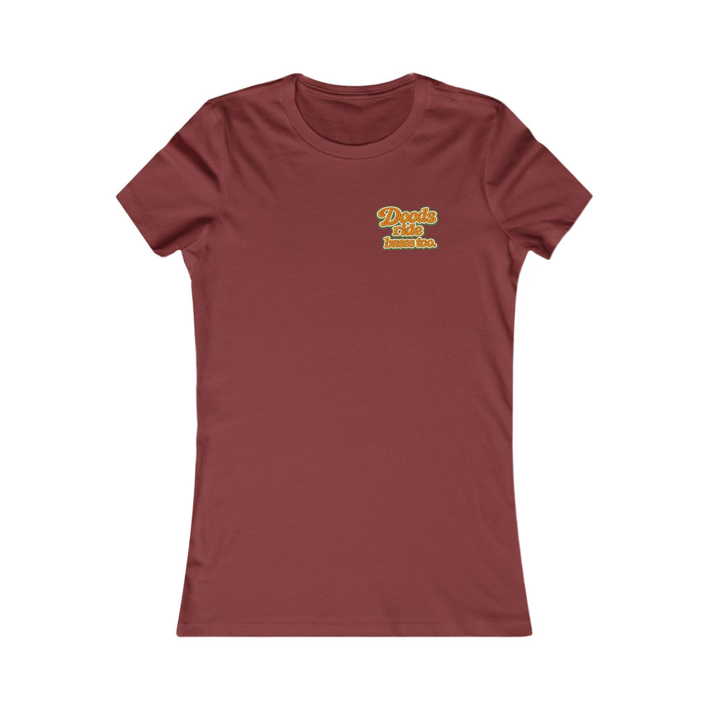 Women's Retro  Adventure T-Shirt - "Doods Ride Buses Too"