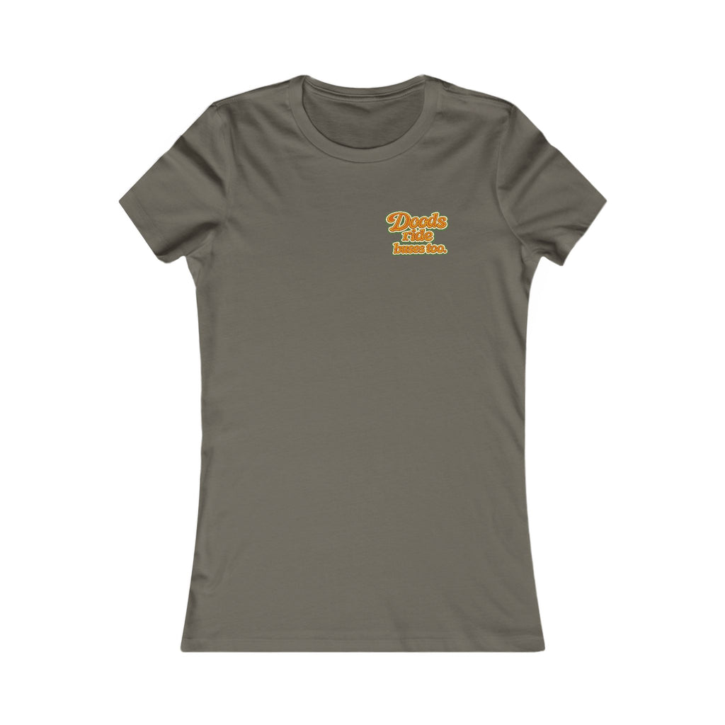 Women's Retro  Adventure T-Shirt - "Doods Ride Buses Too"